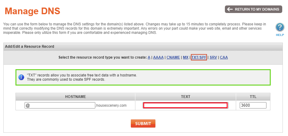 Manage DNS