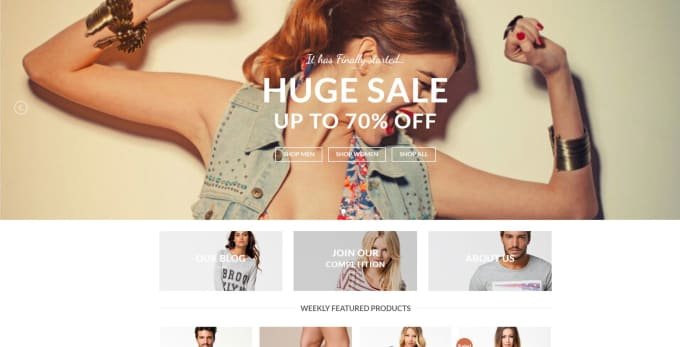 design create build develop wordpress ecommerce woocommerce online store templet