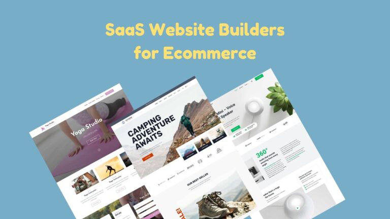 Saas website builders for ecommerce