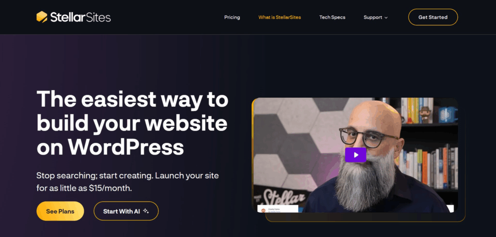 StellarSites, Managed WordPress Hosting Providers for Non-Techies